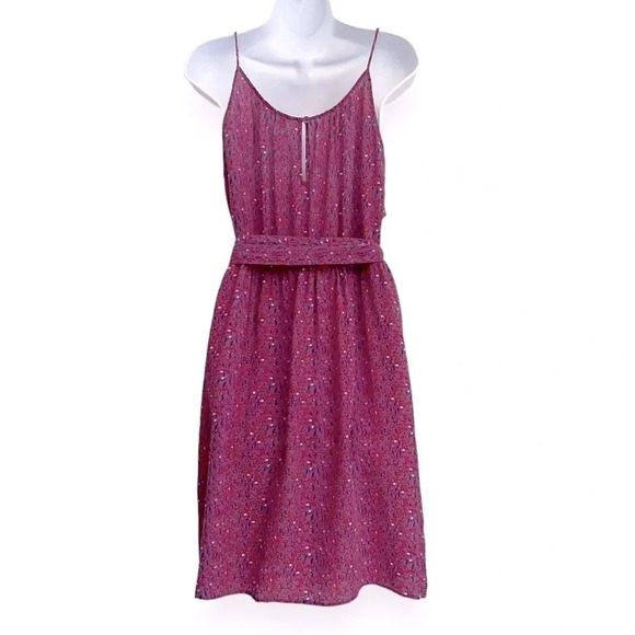 Rebecca Taylor Silk Floral Ditsy Print Sleeveless Mini Dress Size 6 - Picture 4 of 9